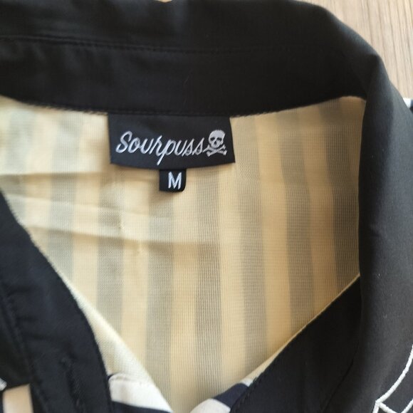 Sourpuss stripe Lydia dress cream & black - Picture 3 of 6